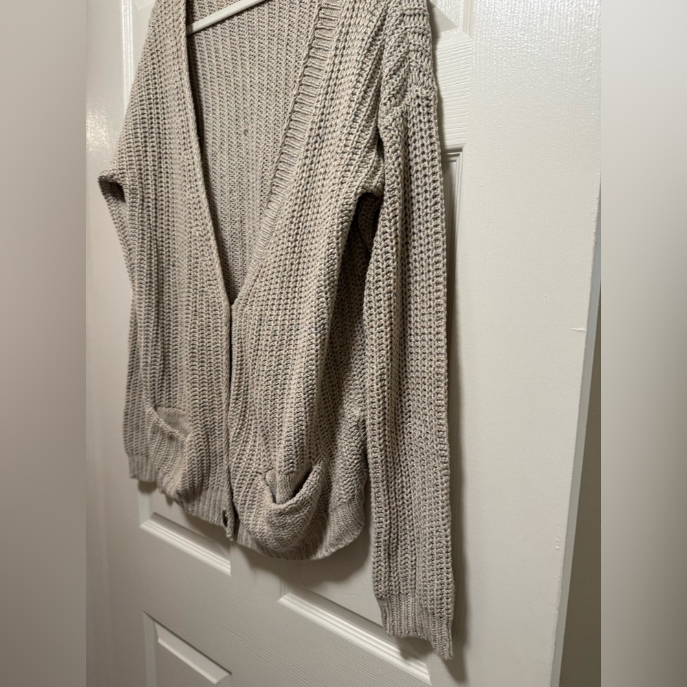 Free People Beige with Multicolor Knit Cardigan - Picture 3 of 9